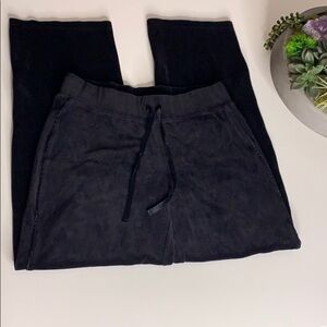 Bold Spirit Solid Black Velour Small Jogger Pants NWOT loungewear small